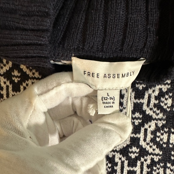 Free Assembly Fair Isle Sweater Size L NWT Cozy Knit - Picture 7 of 11